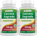 Best Naturals Cascara Sagrada 450 mg 250 κάψουλες (250 Count (Pack of 2))