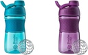 BlenderBottle 20-Ounce SportMixer Shaker Μπουκάλια με BlenderBall Wire Whisk, Plum και Teal