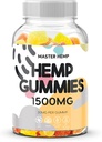 Organic Hemp Gummies Natural Pure Hemp Oil Extract - L-Theanine Sea Moss Vitamin B2 Brains Extra Strength High Potency ed Edible Vegan Nature's Leaf Made in USA