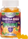 Omega 3 Gummies ιχθυέλαιο - τριπλή δύναμη Omega3 Gummy - DHA & EPA λιπαρά οξέα για την υγεία της καρδιάς, κοινή & εγκεφαλική υποστήριξη, υψηλή απορρόφηση Omega Fish Oil συμπλήρωμα, πορτοκαλί γεύση- 120 Gummies
