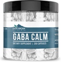 Earthborn Elements GABA (Gamma Aminobutyric Acid) 200 κάψουλες, καθαρό & μη αραιωμένο, χωρίς πρόσθετα
