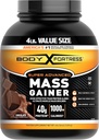 Body Fortress Super Advanced Gainer Μάζας, Σοκολάτα Πρωτεΐνη Plus Πλεονεκτήματα Θερμίδες για μυϊκή μάζα Gain Υποστήριξη 1-4lb. Βάζο
