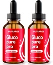 NutraRize (Pack of 2 Gluco Pure Pro Drops, Επίσημη Formula to Support Healthy and Stable Levels, Premium συμπλήρωμα αίματος για τη συνολική υγεία και ευεξία, Gotos Review (60 Servings)