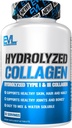 Διατροφή Evlution Hydrolyzed Collagen - 1400mg Hydrolyzed Type I & III Collagen - Κοινή + Υποστήριξη των οστών - Δέρμα + Μαλλιά + Συμπλήρωμα νυχιών - Κέτο + Παλαιό - 30 Υπηρεσίες
