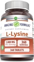Amazing Formulas L-Lysine 1000 Mg | 360 Tablets | Dietary Supplement