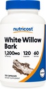 Nutricost Κάψουλες White Willow Bark (1200 mg ανά Σερβίρισμα) 120 Κάψουλες - 60 Σερβιέτες