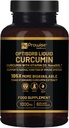 Optisorb Liquid Curcumin with Vitamin D - 60 Liqcaps | 185x Turmeric & Curcumin Bioavailability - Ultra Bioavailable | Liquid Capsules with 1000mg NovaSOL Daily Dosage - UK Manufactured