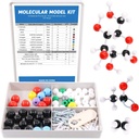 Swpeet 125 Pcs Molecular Model Kit για Ανόργανο & Βιολογικό Μοριακό Μοντέλο Δάσκαλος και 16 Χρόνια και Πάνω Φοιτητική Κιτ - 54 Atoms & 70 Links & 1 Σύντομη Remover Tool - Science Toys