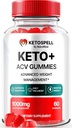 Keto Spell ACV Gummies, KetoSpell Keto ACV Σύνθετη φόρμουλα απώλειας βάρους, όλα τα φυσικά μηλίτη μηλίτη 1000MG, KetoSpell Keto + συμπλήρωμα ACV, Gomitas Κριτικές (60 Gummies)