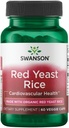 Swanson Made with Organic Traditional Red Yeast Rice 600 Milligrams 60 Veg Capsules