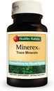 Υγιεινές Συνήθειες MINEREX High Potency Complete Mineral Supplement with Sentramin Plant and Sea Bed Minerals from Senonian Vegetate 60 Count