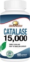 Rise-N-Shine Catalase συμπλήρωμα 15.000 -Powerful Αντιοξειδωτικό Ένζυμο για την υγεία των μαλλιών, ισχυρή υποστήριξη μαλλιών και περισσότερα - 60 Count (60-Day Supply)