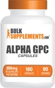 BulkSupplements.com Alpha GPC Capsules - Acetylcholine Supplements, Alpha GPC 300mg - Choline Supplements, Gluten Free, 2 Capsules per Serving, 180 Capsules (Pack of 1)