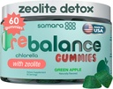 Ζεόλιθος Detox για παιδιά & ενήλικες, Heavy Metal Zeolite & Chlorella Detox Gummies, Εναλλακτική λύση σε ενεργοποιημένο καρβουνάκι, απαλή καθημερινή τοξίνη καθαρισμού για παιδιά & ενήλικες, 60 Green Apple Vegan Gummies
