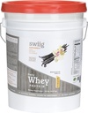 Swiig Premium Daily Whey Matrix, Βανίλια 20lb – 20g πρωτεΐνη ανά υπηρεσία με Αμινοξέα για την αποκατάσταση των μυών – Χωρίς γλουτένη, χωρίς γλουτένη, χωρίς πληρωτικά, χωρίς τεχνητές γεύσεις
