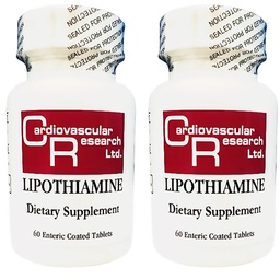 Καρδιαγγειακή έρευνα Lipohiamine B Συμπλήρωμα 120 Δισκία - Βιταμίνη Β1 Τώρα με Alpha Lipoic Acid - 2 X 60 Count
