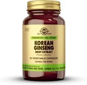 Solgar Korean Ginseng Root Extract, 60 κάψουλες λαχανικών - Ανοσοποιητική Υποστήριξη - Τυποποιημένη, Πλήρης Ικανότητα (SFP) - Μη ΓΤΟ, Vegan, Χωρίς Γλουτένη, Χωρίς Γαλακτοκομικά, Kosher - 60 εξυπηρετούν