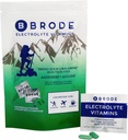 Brode Electrolyte Βιταμίνη - Φορητά Zero- Sugar Electrolyte δισκία - Όχι Gross Flavor - για σπορ, νυχτερινή ζωή, Jetlag, 5 Essential Electrolytes + 9 Βιταμίνες