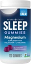 Φυσική ζωτικότητα SLEEP Gummies, συμπλήρωμα μαγνησίου με μελατονίνη και L-Θεανίνη, Vegan, χωρίς γλουτένη, βοηθά το σώμα εύκολο στον ύπνο, βατόμουρο Ρόδι 120 κόμης