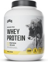 Επίπεδα Grass Fed Whey πρωτεΐνη σκόνη, καμία τεχνητή ουσία, 24G πρωτεΐνης, Vanilla Bean, 5LB