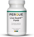 PERQUE Liva Guard Forte 120 Softgels – Herbal & Antioxidant Formula for Liver Function & Detox – Supports Metabolic & Cellular Health – Non-GMO, Gluten-Free, Vegetarian Formula – 120 Count