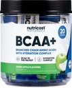 Nutricost BCAA+ Hydration Green Apple Flavored (20 Stickpacks) - Διακλαδισμένη Αλυσίδα Αμινοξέα με Hydration Complex - Χωρίς γλουτένη, Μη ΓΤΟ