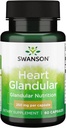 Swanson Raw Heart Glandular 250 Milligrams 60 Κάψουλες