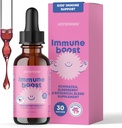 JoySpring Immune Drops - Παιδικό συμπλήρωμα υποστήριξης ανοσίας (1 fl oz, 30 σέρβις) με οργανικά Elderberry Liquid, Echinacea, Oregon Grape Root & Orange Peel για ηλικίες 2-16+ Έτη και Ενήλικες