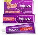 SILKA Anti-Fungal Cream, Κλινική Αντι-Fungus θεραπεία ποδιών, Jock Itch & Ringworm Remedy, μέγιστη δύναμη, γρήγορη δράση ανακούφιση από φαγούρα & καύση, 1 Oz