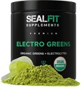 SEALFIT ElectroGreens - USDA Organic Greens Superfood + Electrolytes Powder. 25+ Superfoods for Energy and Hydration. Super Green Juice και Ηλεκτρολύτης σκόνη Εμπνευσμένη από πρώην ναυτικό σφραγίδα Mark Divine