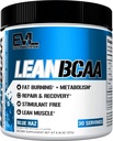 Evlution Simulant Free Lean BCAA Powder Nutrition BCAAs Amino Acids Powder with CLA Carnitine and 2:1:1 Διακλαδισμένη αλυσίδα Amino Acids Υποστηρίζει την αποκατάσταση των μυών λίπος κάψιμο και μεταβολισμός - Μπλε Raz