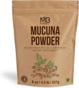 MB Herbals Mucuna Pruriens Powder | 8 oz (0.5 lb) | White Mucuna Seed Powder | 100% Pure & Natural, Non-GMO, Vegan Herbal Supplement