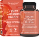 Reservage Beauty Vegan Collagen Builder - Plant-based Collagen Booster for Glawing Skin - Συμπλήρωμα βιταμίνης C για Hydrated Skin - Χωρίς γλουτένη - 60 κάψουλες λαχανικών (30 σερβιρίσματος)
