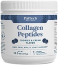 Cattern Wellness Collagen Peptides Powder (Type I & III) - Μαλλιά, νύχια, δέρμα & κοινή υποστήριξη - Grass Fed & Pasture-Raised - Υδρολυμένο, μη-GMO, Γαλακτοκομικά Χωρίς, & Κετο-Φιλικά - Cookies & Κρέμα (13 Oz)