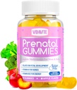 Sugar Free Prenatal Gummies — 30+ Nutrients (Choline, Folate, Iron, Vitamin) for Fetal and Neural Support, Bones, Energy & Immunity — USA-Made Vegan Prenatal Vitamins for Women (60 Gummies)