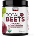 Force Factor Total Beets Organic Beetroot Powder Superfood to Boost Daily Nutrition, USDA Organic, Vegan, Gluten-free, and Non-GMO Beet Supplement, Unflaved, 90 Servings
