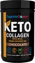 Superior Source Keto Collagen - Κόνις πρωτεΐνης κολλαγόνου με λάδι MCT - Υποστηρίζει τα μαλλιά, το δέρμα, τα νύχια και την κοινή υγεία - Γαλακτο-ελεύθερο - σοκολάτα, 14 oz