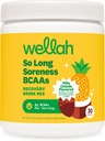 Wellah So Long Soreness BCAA Powder (Pina Colada Flavored) 30 Υπηρεσίες - με Hydration Complex