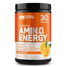 Optimum Nutrition Amino Energy - Προ προπόνηση με πράσινο τσάι, BCAA, Αμινοξέα, Κετοφιλικό, Πράσινο εκχύλισμα καφέ, Ενεργειακή σκόνη - Πορτοκαλί Cooler, 30 εξυπηρετήσεις (Packaging May Vary)