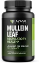 Mullein Leaf Capsules for Respiratory Health - 5000mg Extract 10:1 for Lung Support and Immune Function - 90 Count - Vegan, Non-GMO Capsules - Herbal Supplement for Daily Wellness - 3 Month Supply