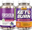 Advanced Keto & Fitness Bundle - Premium Forskolin Extract Plus Keto, με 11 φυσικά βότανα για Max Slim Look, χάπια Ultra Strength, ανοσοποιητική υποστήριξη, Χαμένα γρήγορα