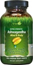 Irwin Naturals Extra Strength Ashwagandha Mind & Body Adaptogenic Herbs Υποστηρίζει την αντίδραση στρες, Mood, ψυχική & φυσική απόδοση με Cordyceps, Turmeric, BioPerine & More - 60 υγρά Softgels
