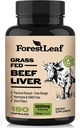 ForestLeaf Grass Fed Beef Liver Capsules, 3000mg Per Serving, Supports Full Immunity & Body Wellnes, Cleansing, Digestion, Natural Iron, Vitamin A and B12, Freeze Dried Beef Liver Supplement, 180 Caps