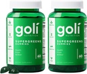 Goli SuperGreens Βιταμίνη Gummy - 120 Count - Ουσιώδεις Βιταμίνες και Ορυκτά - Φυτικά, Vegan, Χωρίς Γλουτένη & Ζελατίνη Δωρεάν - Υγεία από Εντός, Συσκευασία των 2