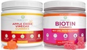 Καθαρίστε τη ζωή Apple Cider Vinegar & Biotin Bundle, Gummies for Hair Skin and Nails (Bulk - 90 Chews), Gut Health & Digestion, Immune Support, Detox, Μεταβολισμός - Όχι κάψουλες, χάπια, δισκία ή σιρόπι