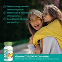 Vegan Life Nutrition - Βιταμίνη D3 Gummies for Kids and Adults (1000 IU) - Χωρίς γλουτένη, Μη ΓΤΟ, Υποστηρίζει την υγεία των οστών και το ανοσοποιητικό σύστημα - 60 Gummies
