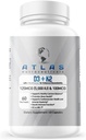 Atlas Nutraceuticals-Vitamin D3+K2- Vitamin D3 5000IU Plus K2, 2 in 1 Formula, MK7 Vitamin K2, 60 Capsules, Immune Vitamin Complex