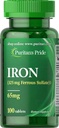 Puritans Pride Iron Ferrous Sulfate 65 Mg δισκία, 100 μέτρα