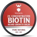 Beard Balm για τους άνδρες & conditioning Beard Wax - Φτιαγμένο με Castor Oil φυσικά και οργανικά συστατικά - Hydrates & Thickens ανάπτυξη προσώπου μαλλιά - 2 ουγγιά Tin (Vanilla)