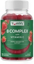 B Complex Gummies with Vitamin C – Great Tasting 1 a Day Energy & Nery System Support for Adults – Vegan, Kosher, Non-GMO Vitamin B Complex Gummies with B12, B6, Niacin & Follic Acid – 70 Count